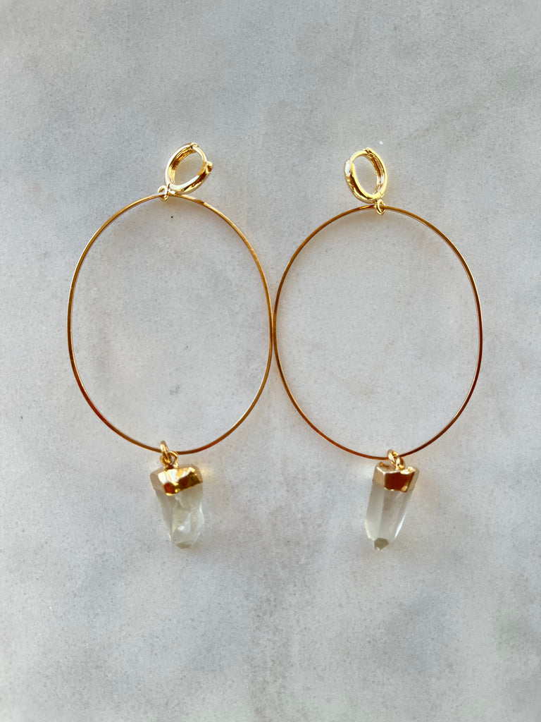 Big Hoop Huggies~Lemurian Seed