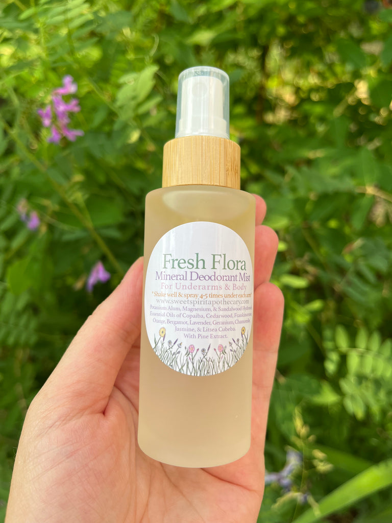 Fresh Flora~mineral deodorant mist 🌱