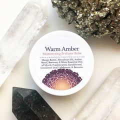 Warm Amber~Shimmering Perfume Balm