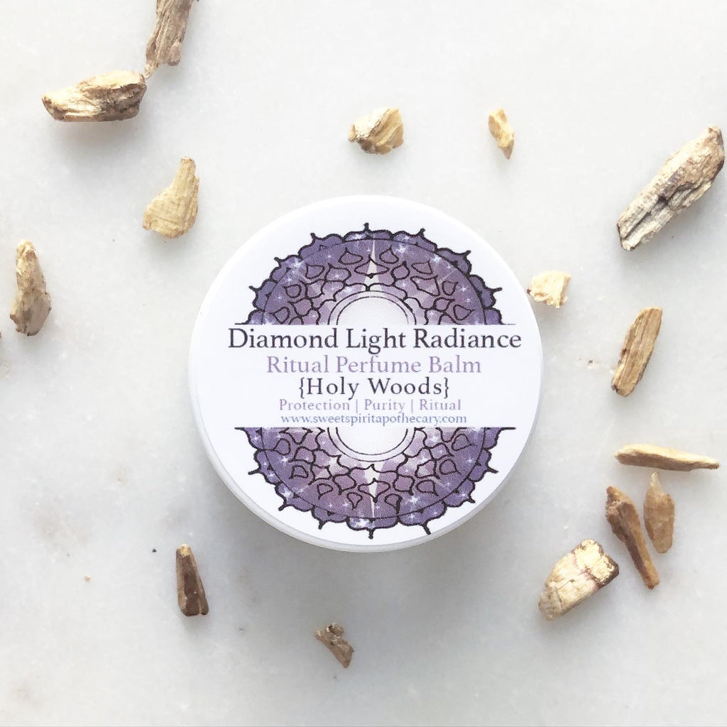 Diamond Light Radiance~ Ritual Perfume Balm~ Holy Woods