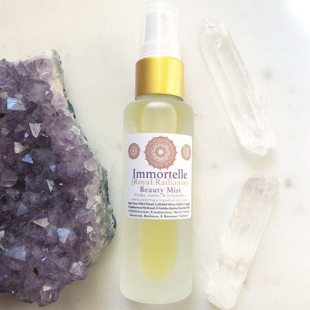 Immortelle~Royal Treatment~(now with peptides and Moth Bean extract~ retinol alternative) instant face lift Beauty Mist