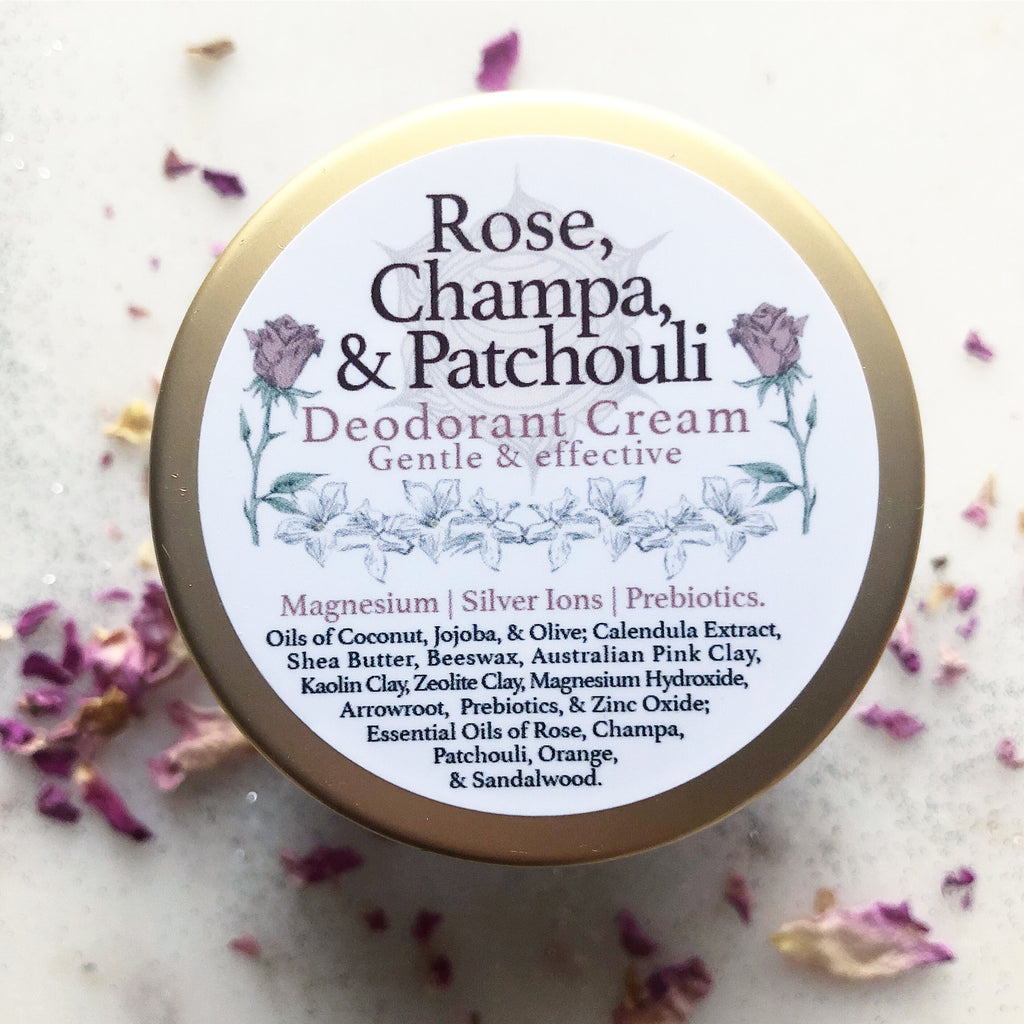 Rose, Champa, Patchouli Deodorant Cream