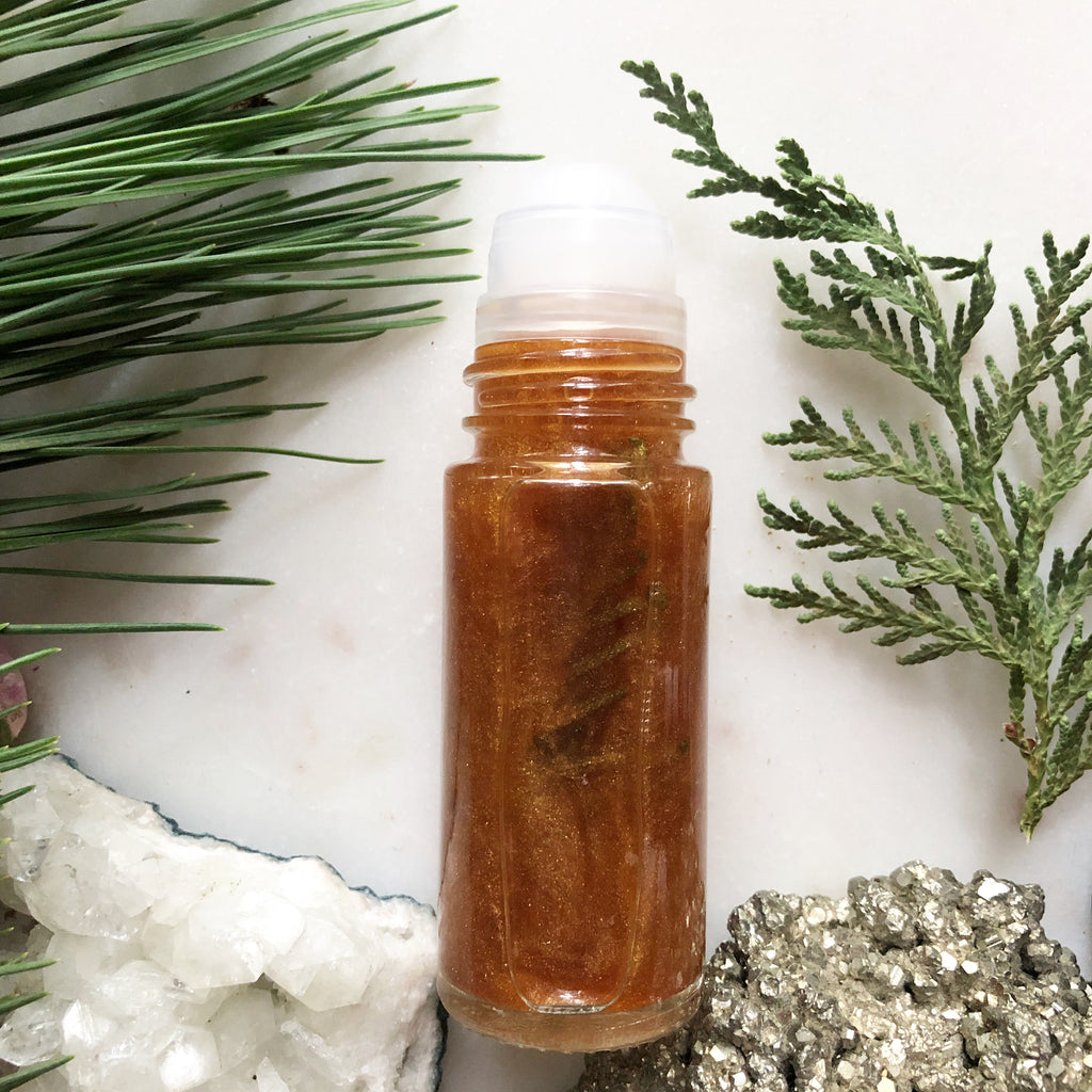 Amber Earth~ Autumn Equinox~ Shimmering Ritual Perfume (jumbo) wand