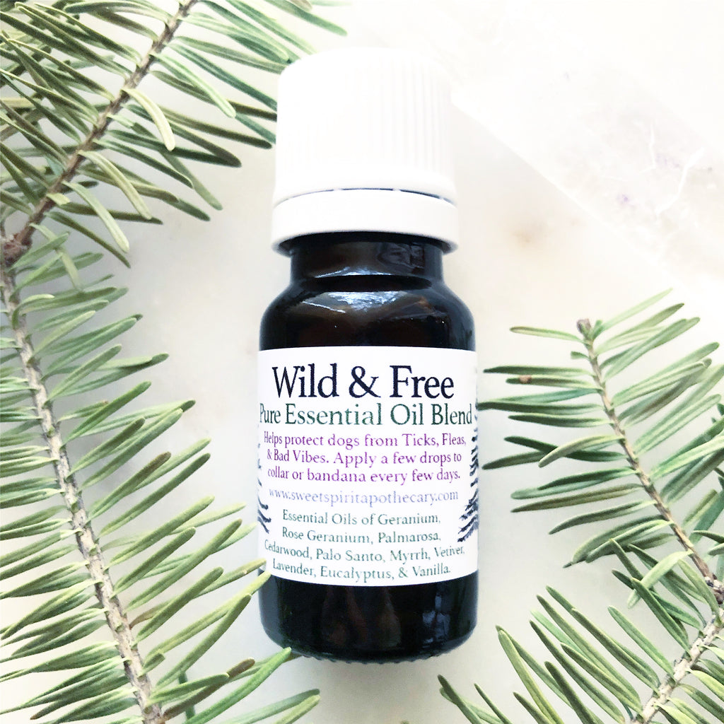 Wild and Free~ Pure Essential Oil Blend (diffuser blend and tick repellent for dogs)