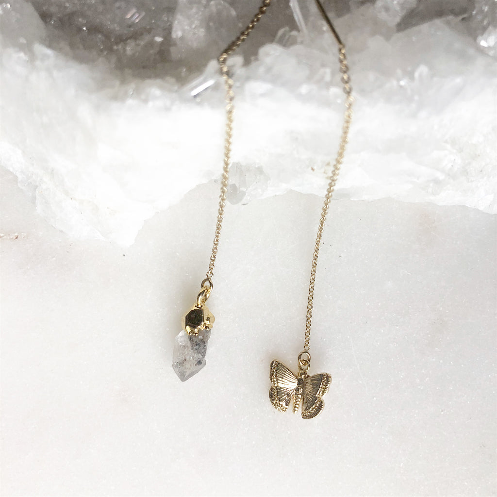 Diamond Metamorphosis~ Threader Earrings