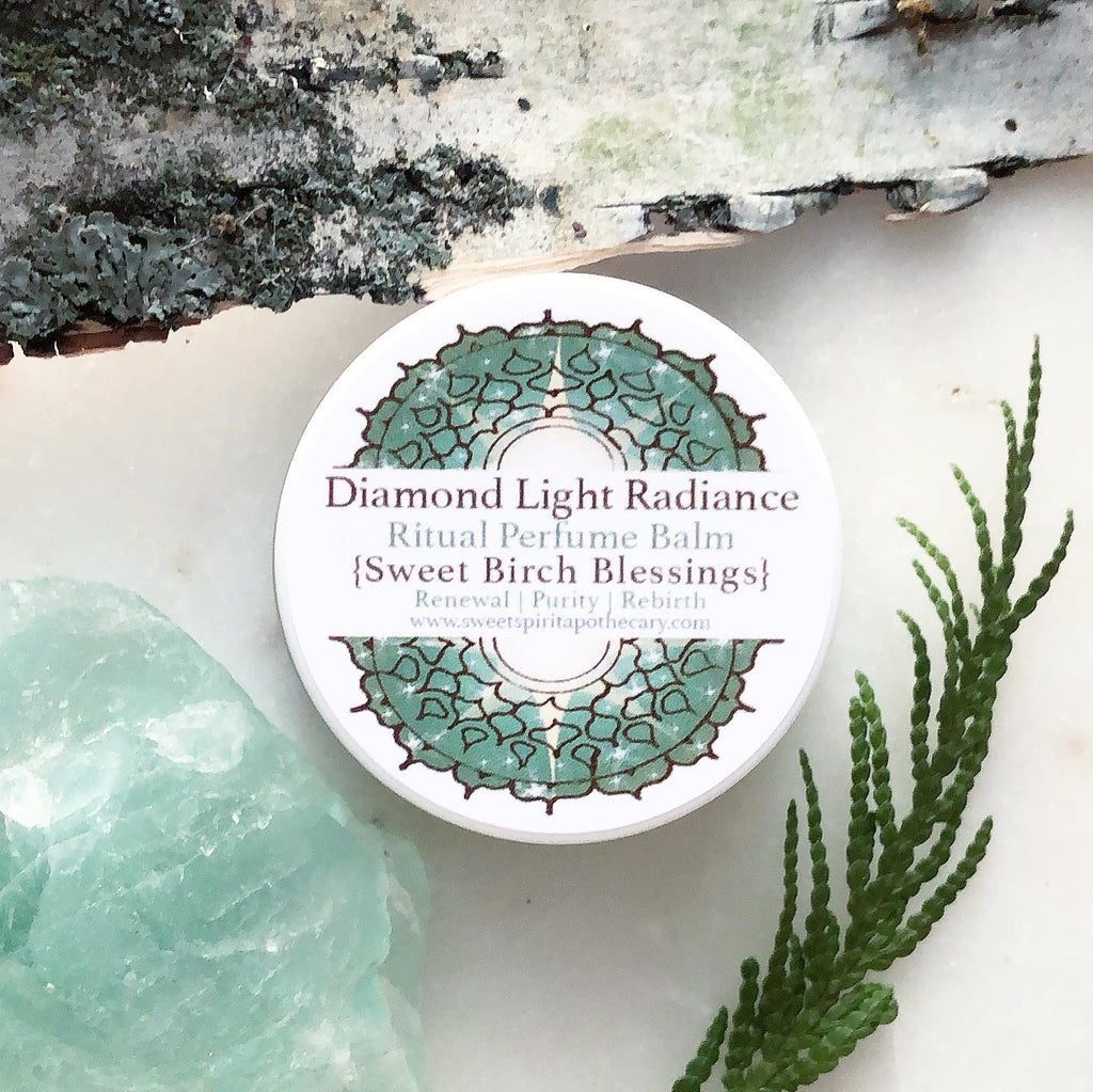 Diamond Light Radiance~ Ritual perfume balm~ Sweet Birch Blessings