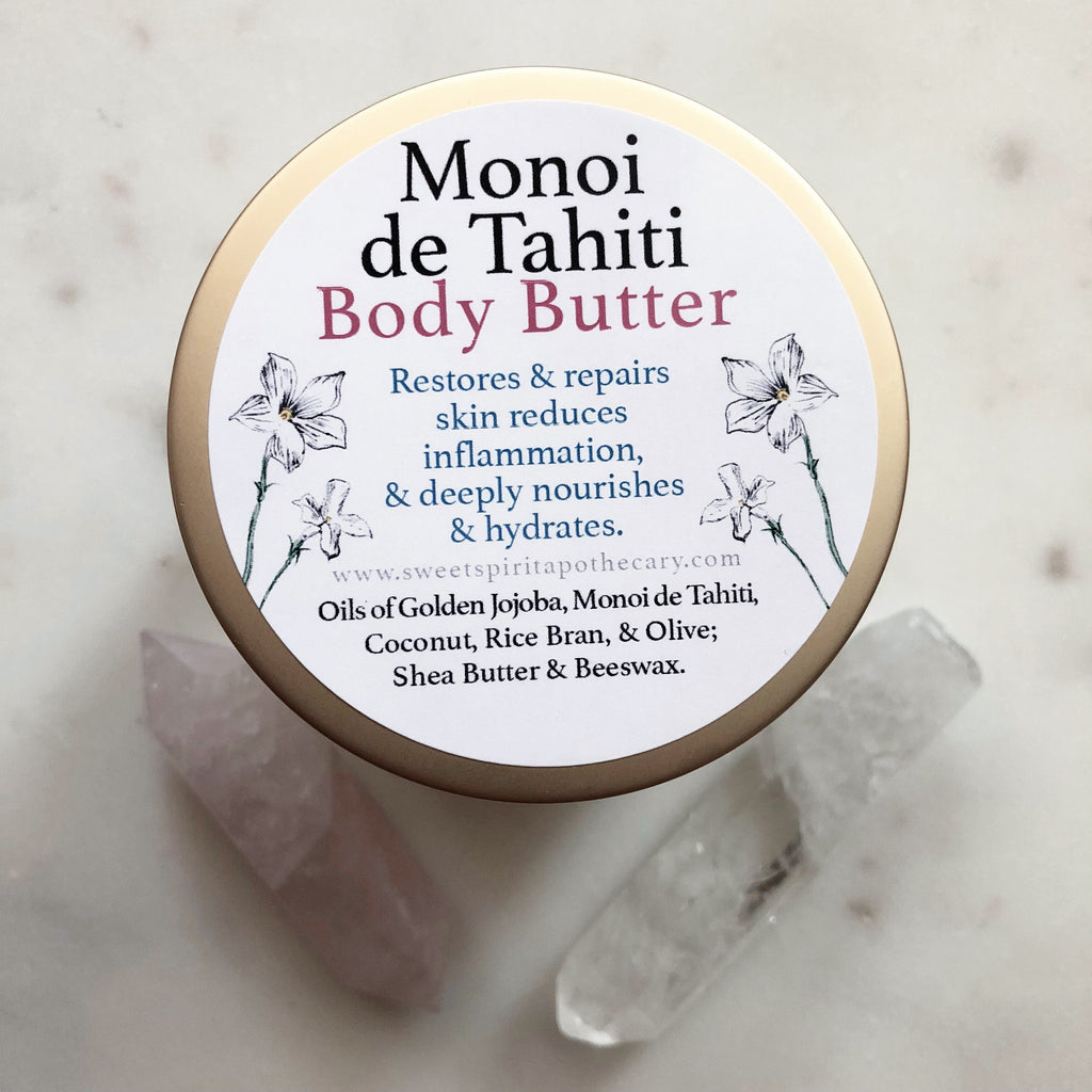 Monoi de Tahiti~Body Butter~now with Calendula for extra skin soothing and repair!