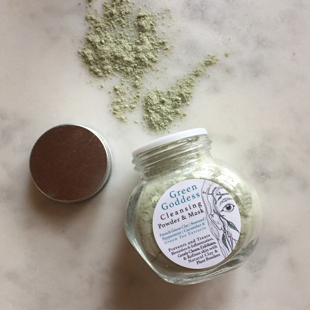 Green Goddess 3-in-1 Cleaning Powder, Mask, Exfoliant