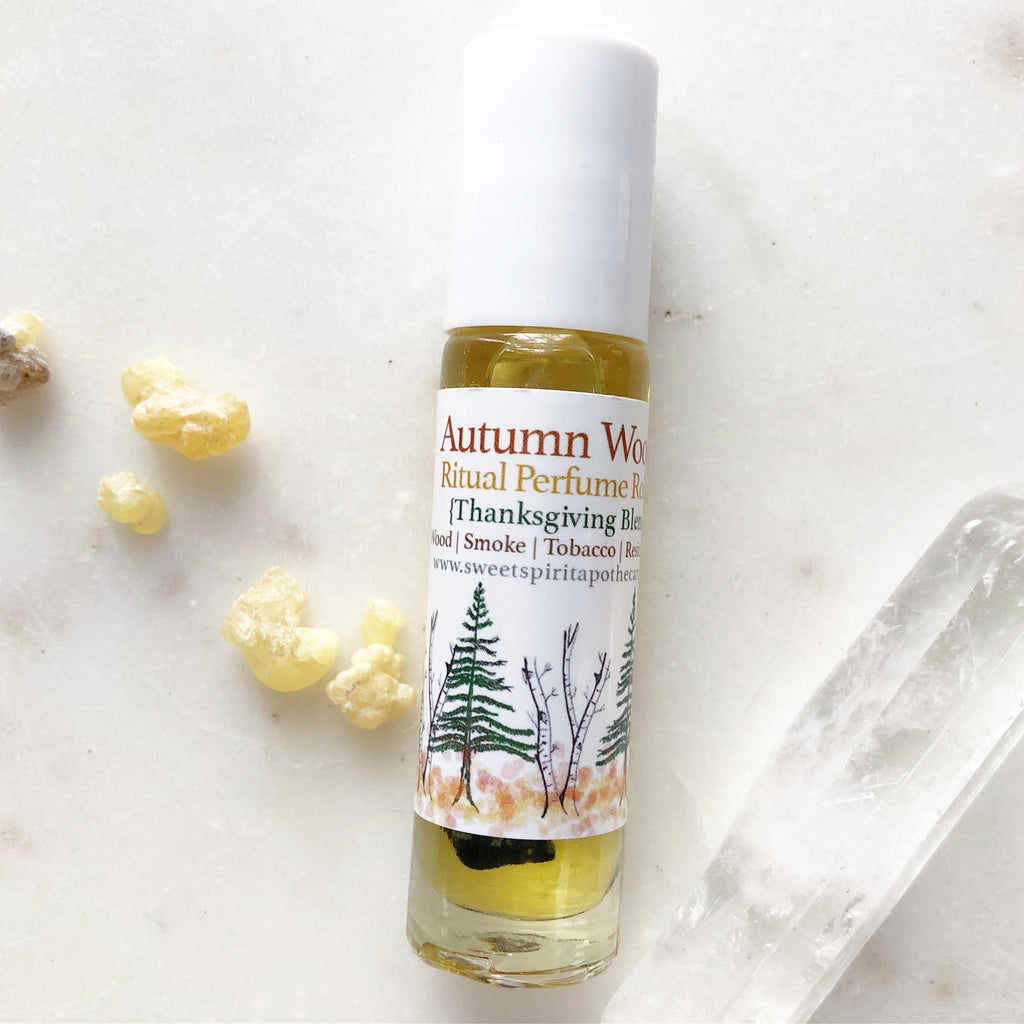 Autumn Woods~ Ritual Perfume Roller~ Thanksgiving Blend