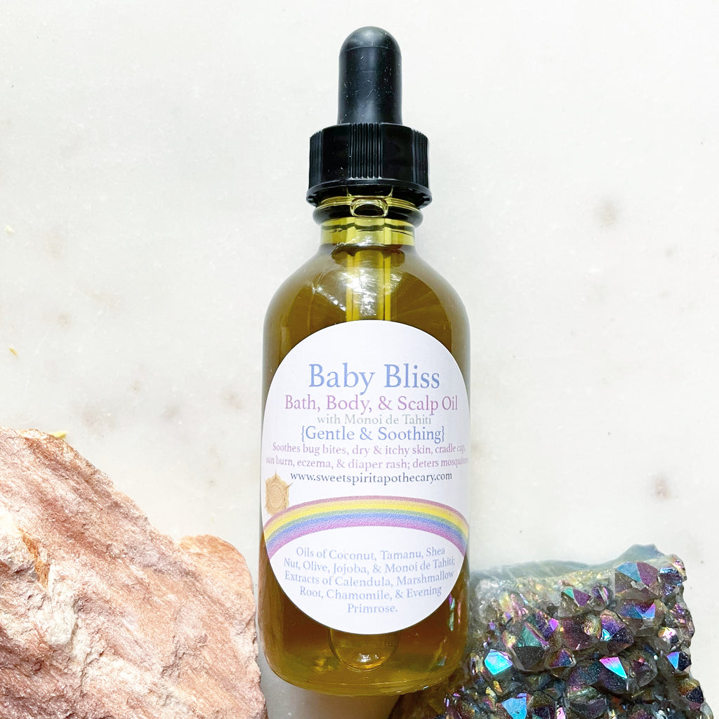 Baby Bliss~ Soothing Bath, Body, and Scalp Oil~ unscented (essential oil free)