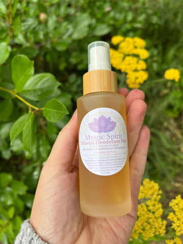 Mystic Spirit~Deodorant Mist~ Blue Lotus, Sacred Frankincense, Cedar Resin, and Sweetgrass