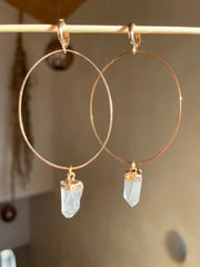 Big Hoop Huggies~Lemurian Seed