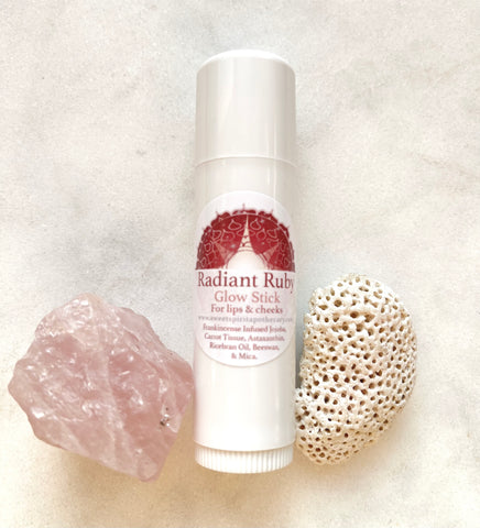 Radiant Ruby Glow Stick~Lip + Cheek Regenerating Tint
