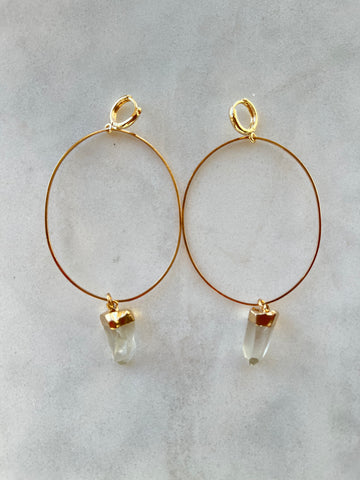 Big Hoop Huggies~Lemurian Seed