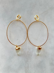 Big Hoop Huggies~Lemurian Seed