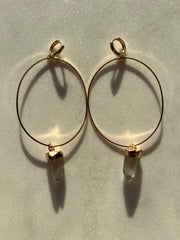 Big Hoop Huggies~Lemurian Seed