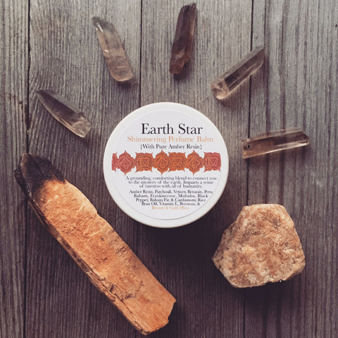 Earth Star -  Shimmering Perfume Balm {Amber, Patchouli, Vetiver}