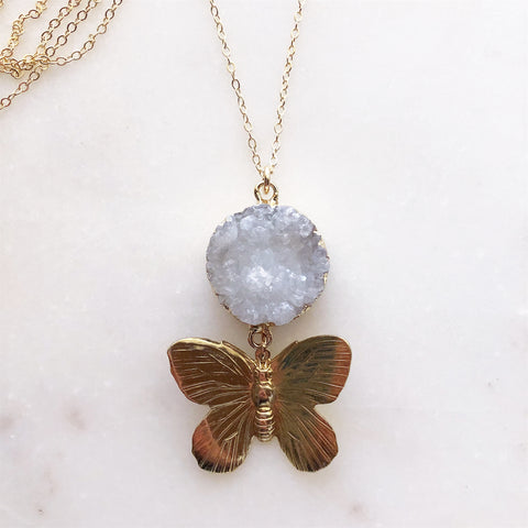 Metamorphosis Magic~ Sparkly Agate Necklace