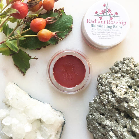 Radiant Rosehip~ Illuminating Balm for lips and cheeks