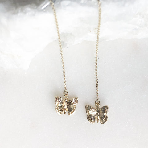 Metamorphosis threader earrings