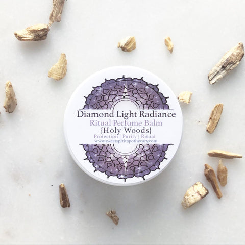Diamond Light Radiance~ Ritual Perfume Balm~ Holy Woods