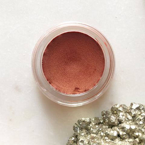 Toasted Peach~ Illuminating Balm~ natural makeup for lips, cheeks, and eyes
