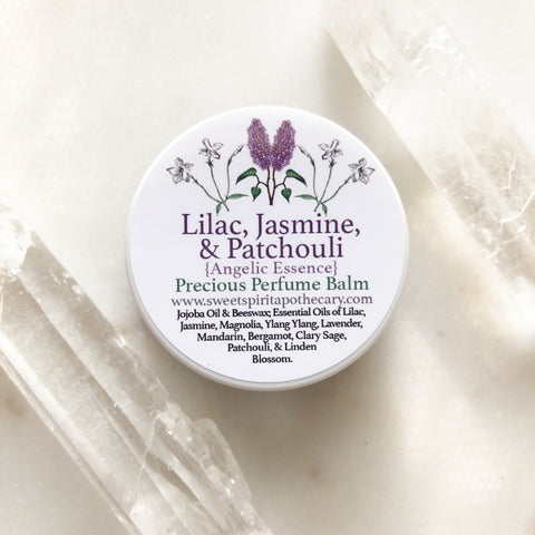 Lilac, Jasmine, and Patchouli~Precious Perfume Balm~Angelic Essence