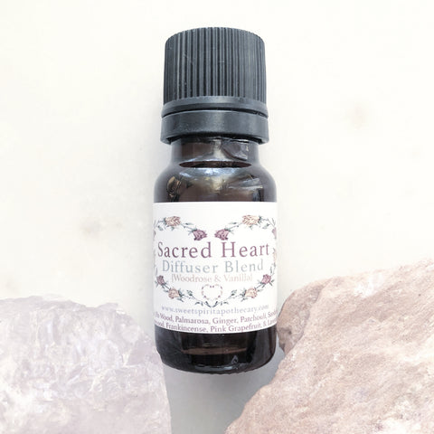 Sacred Heart~ Diffuser Blend~ Woodrose and Vanilla