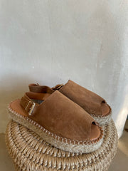 Alohas~ Suede Platform Sandals