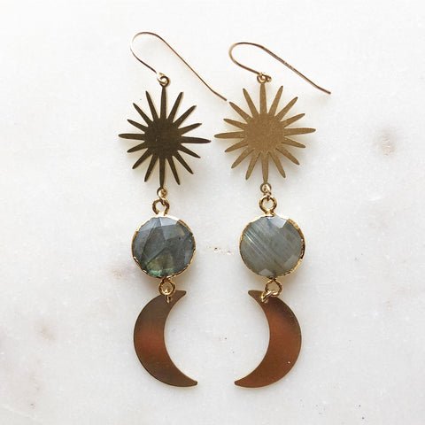 You Are Celestial~ Labradorite Earrings