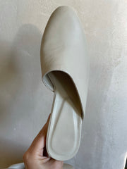 Rowie the Label~cream leather mules