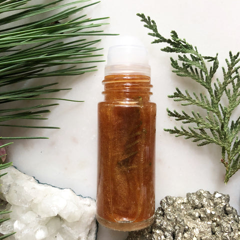 Amber Earth~ Autumn Equinox~ Shimmering Ritual Perfume (jumbo) wand