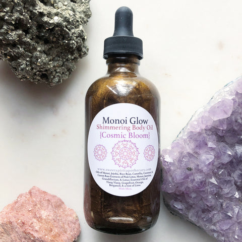 Monoi Glow- Cosmic Bloom- Shimmering Body Oil (bronze)