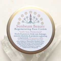 Sunbeam Beauty~ Regenerating Face Cream~ with Sun protection!