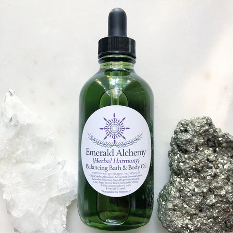 Emerald Alchemy~Herbal Harmony~ Bath and Body Oil