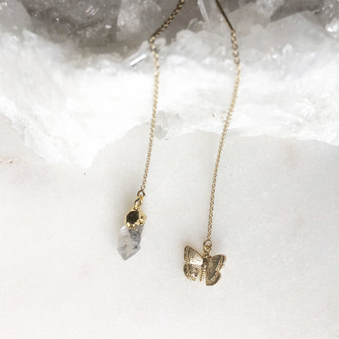 Diamond Metamorphosis~ Threader Earrings