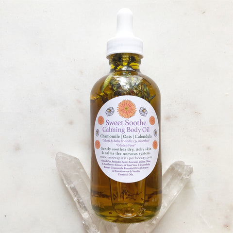 Sweet Soothe Body Oil~For dry, itchy, and sensitive skin~ with calendula,