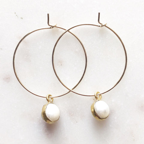Pearl Hoops