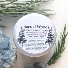Sacred Woods~ Deodorant Cream~Detoxifying and Grounding