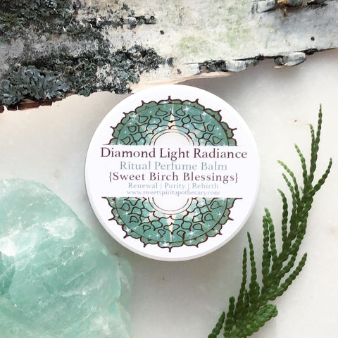 Diamond Light Radiance~ Ritual perfume balm~ Sweet Birch Blessings