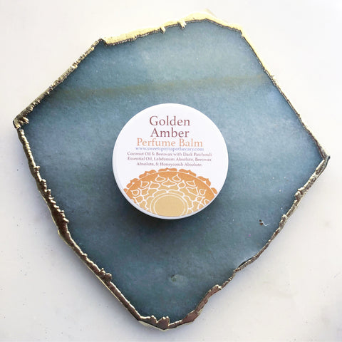 Golden Amber~Shimmering Perfume Balm