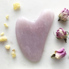 Rose Quartz Gua Sha (Chinese skin scraping tool)