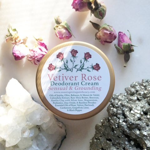 Vetiver Rose~Deodorant Cream