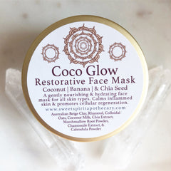 Coco Glow~Face Mask with chia, coconut, and chamomile