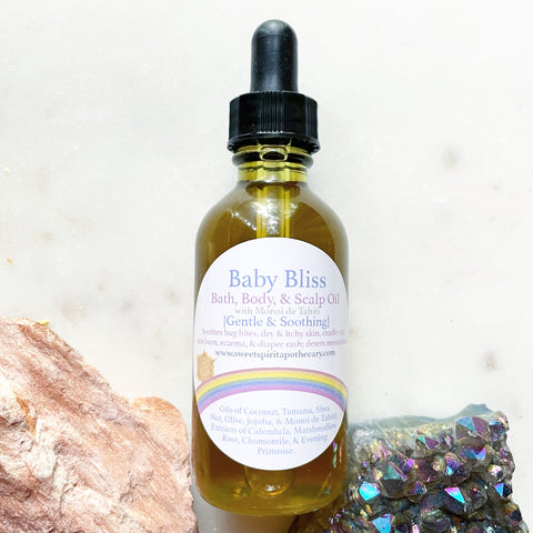 Baby Bliss~ Soothing Bath, Body, and Scalp Oil~ unscented (essential oil free)